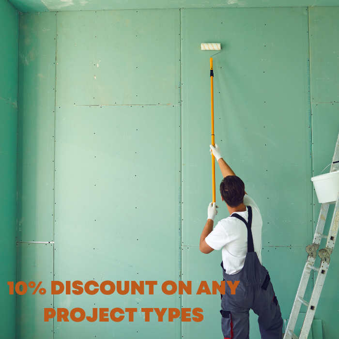 10% discount on any type of Residential and commercial project types