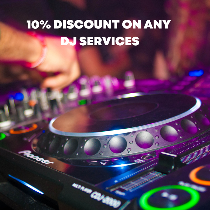 10% DJ Services Discount voucher