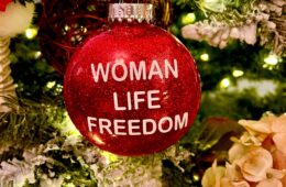 Woman life freedom ornament